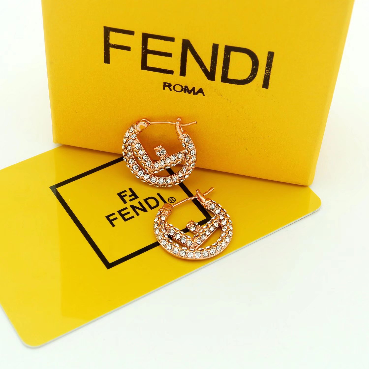 Fendi F Is Fendi Earrings - PerfectKickZ