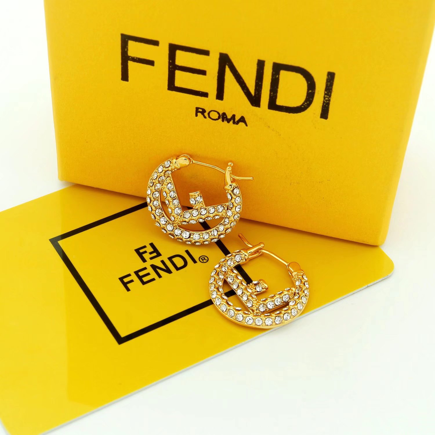Fendi F Is Fendi Earrings - PerfectKickZ