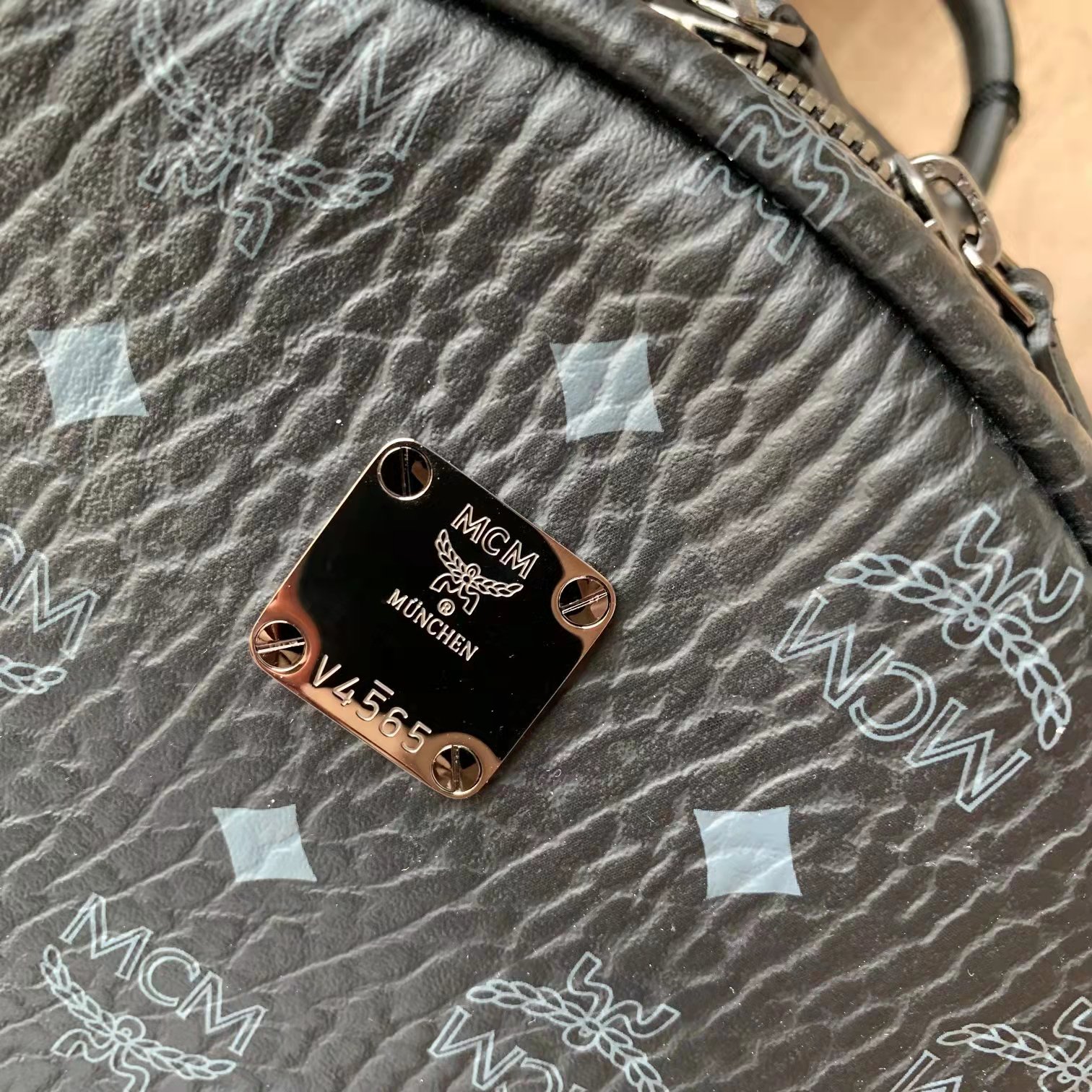 MCM Leather Black Backpack（41-33-15cm） - PerfectKickZ