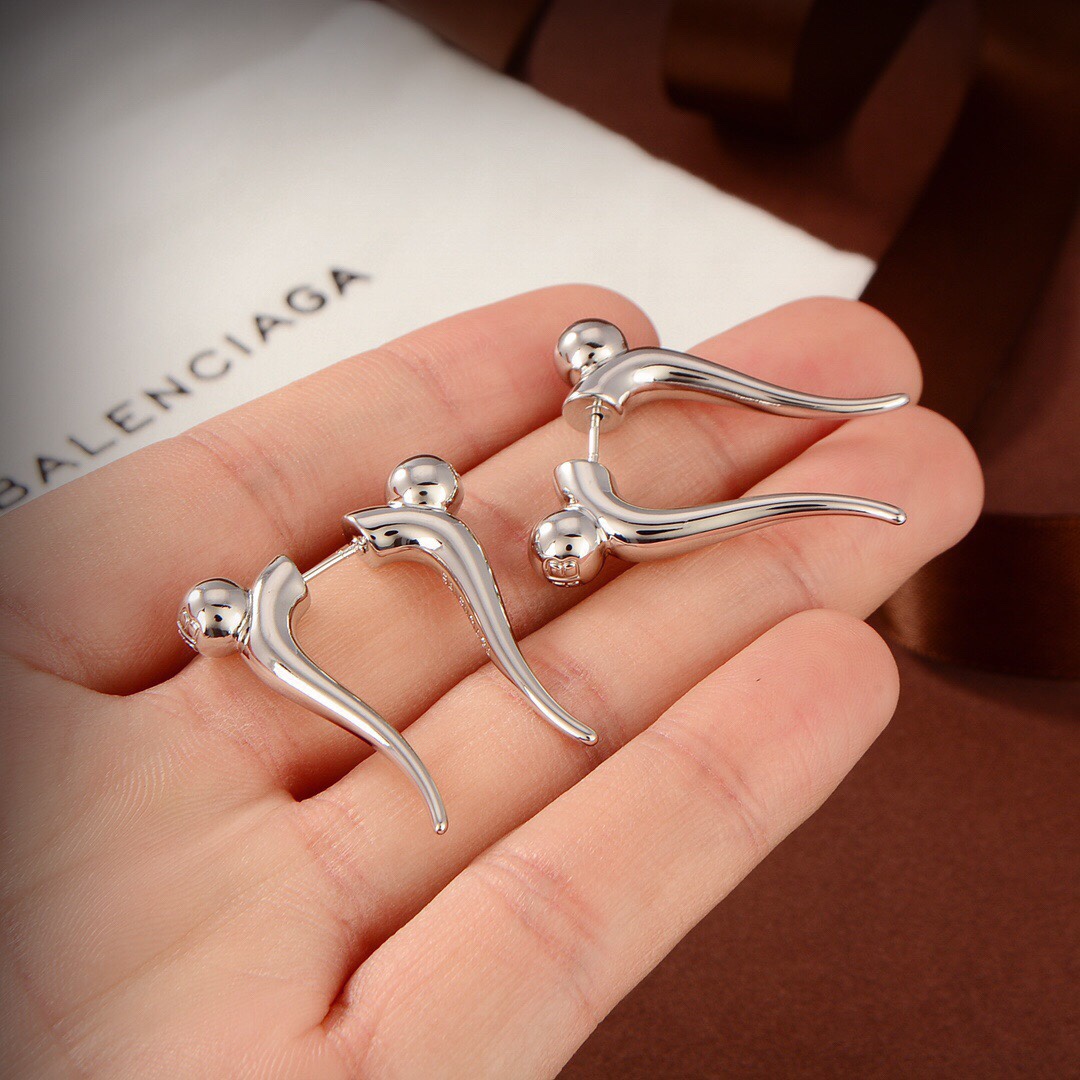 Balenciaga Force Double Horn Earrings  - PerfectKickZ
