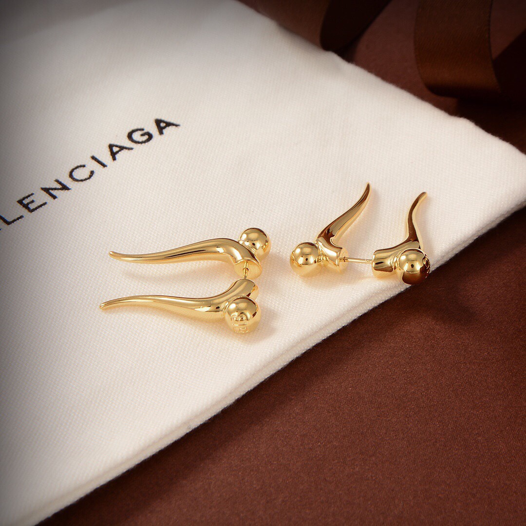 Balenciaga Force Double Horn Earrings  - PerfectKickZ