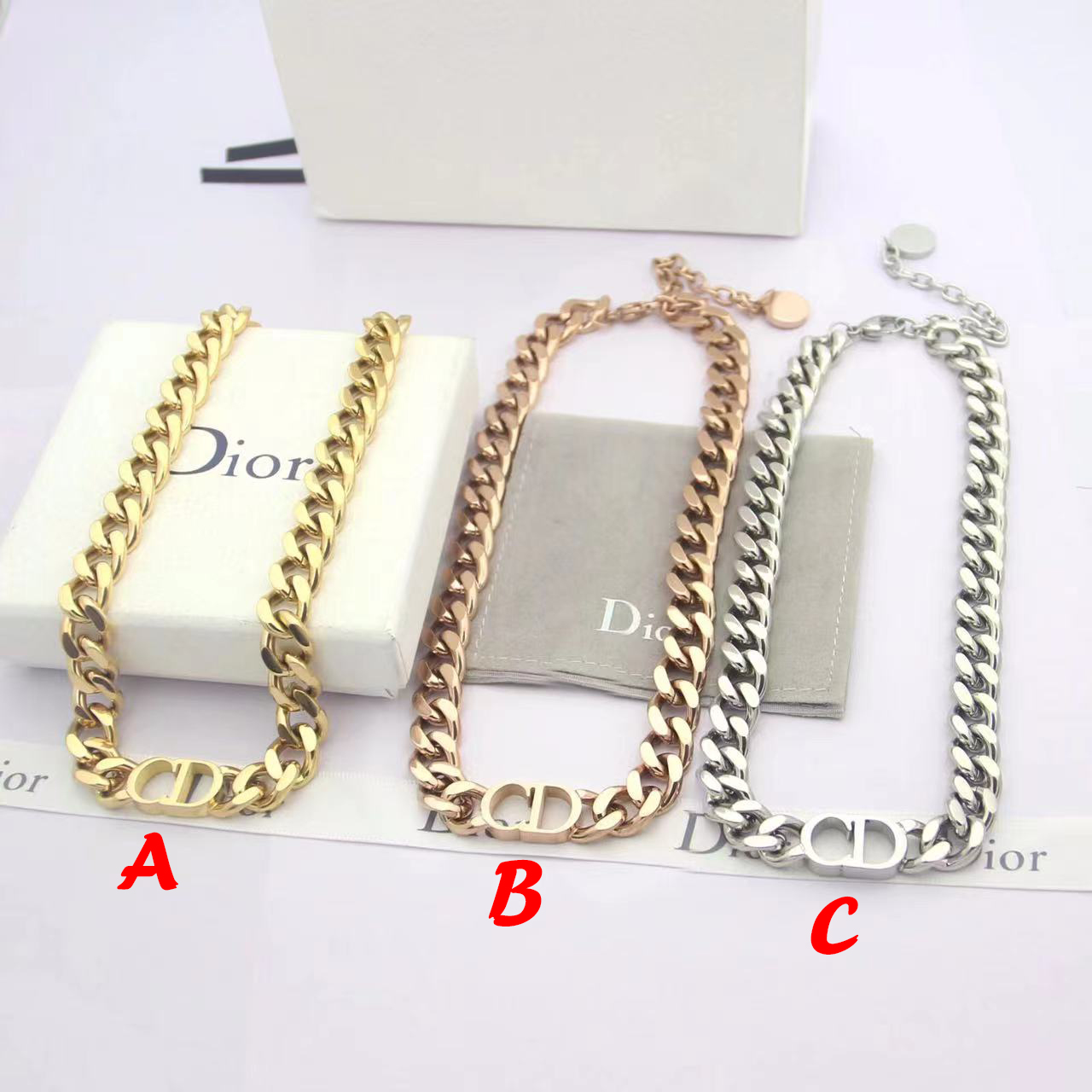 Dior Cuban  Necklace - PerfectKickZ