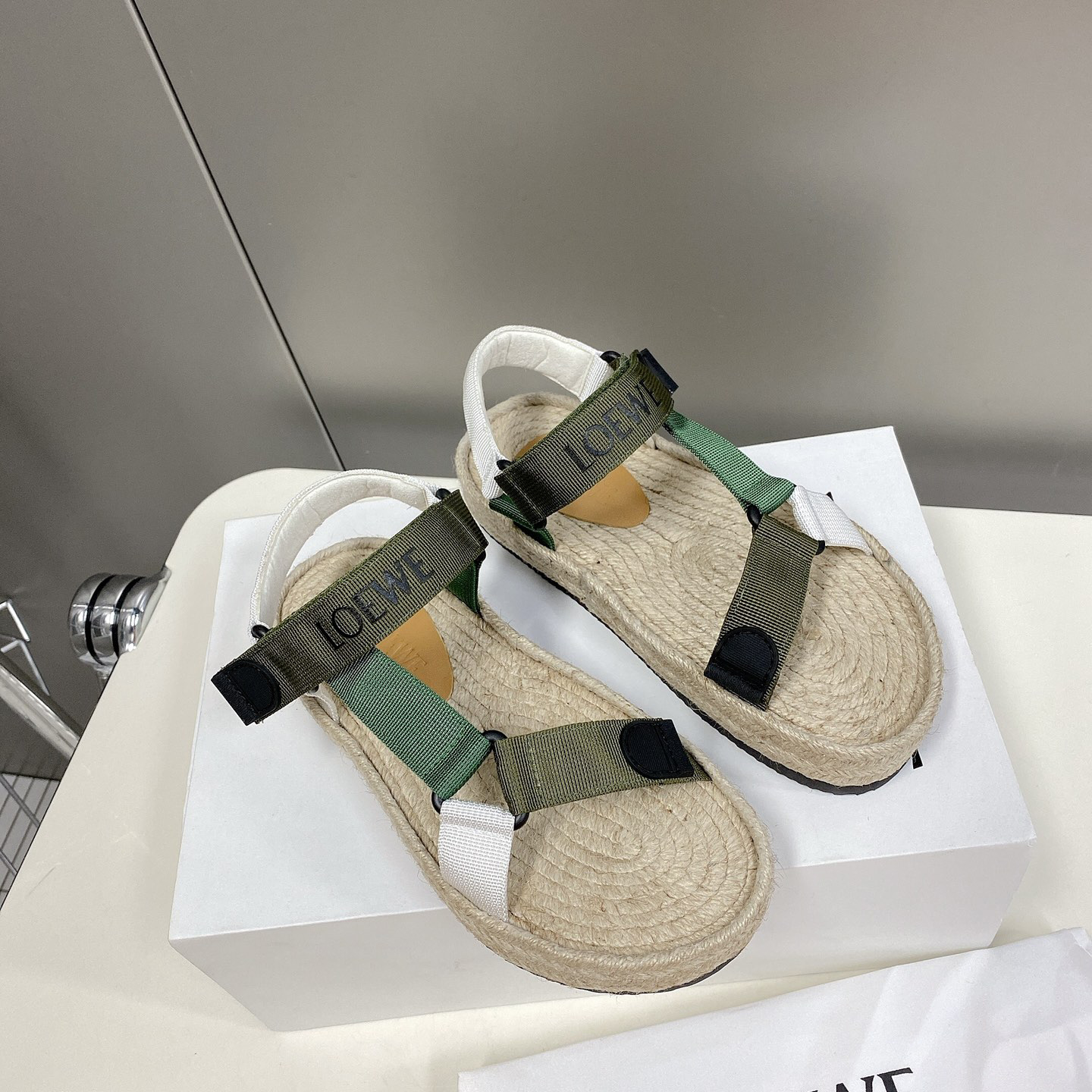 Loewe Strappy Espadrille In Nylon - PerfectKickZ
