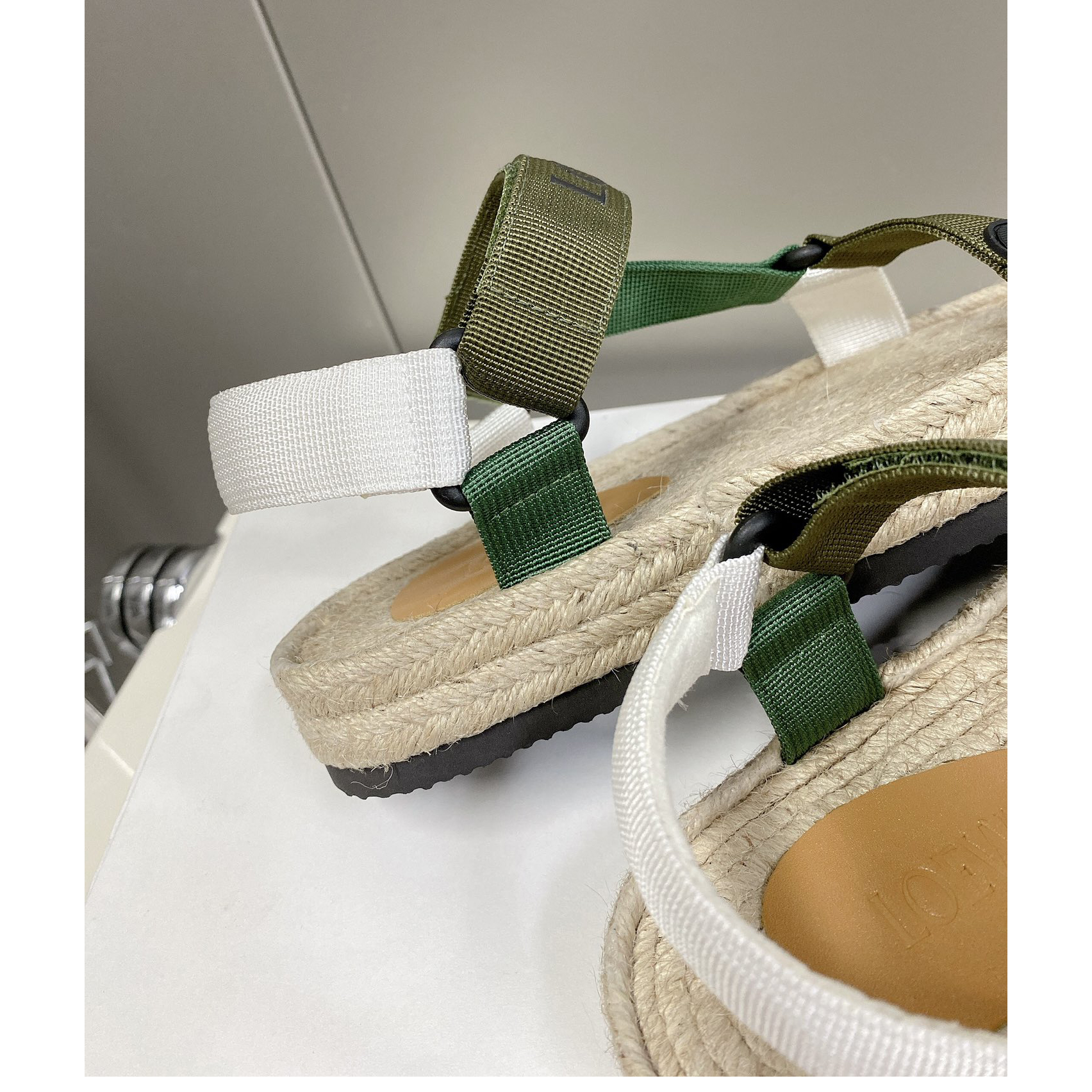 Loewe Strappy Espadrille In Nylon - 
