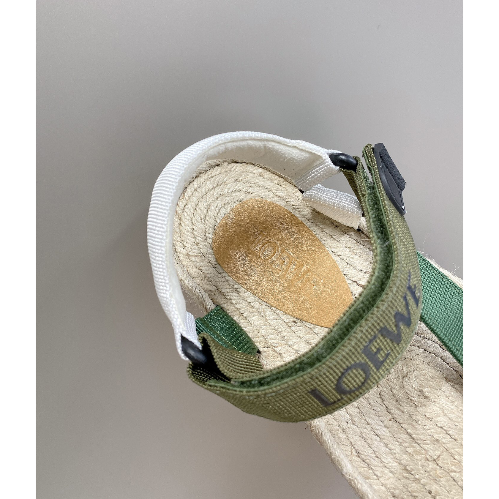 Loewe Strappy Espadrille In Nylon - 