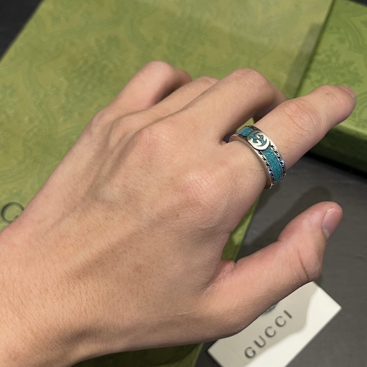 Gucci Ring with Interlocking G - 