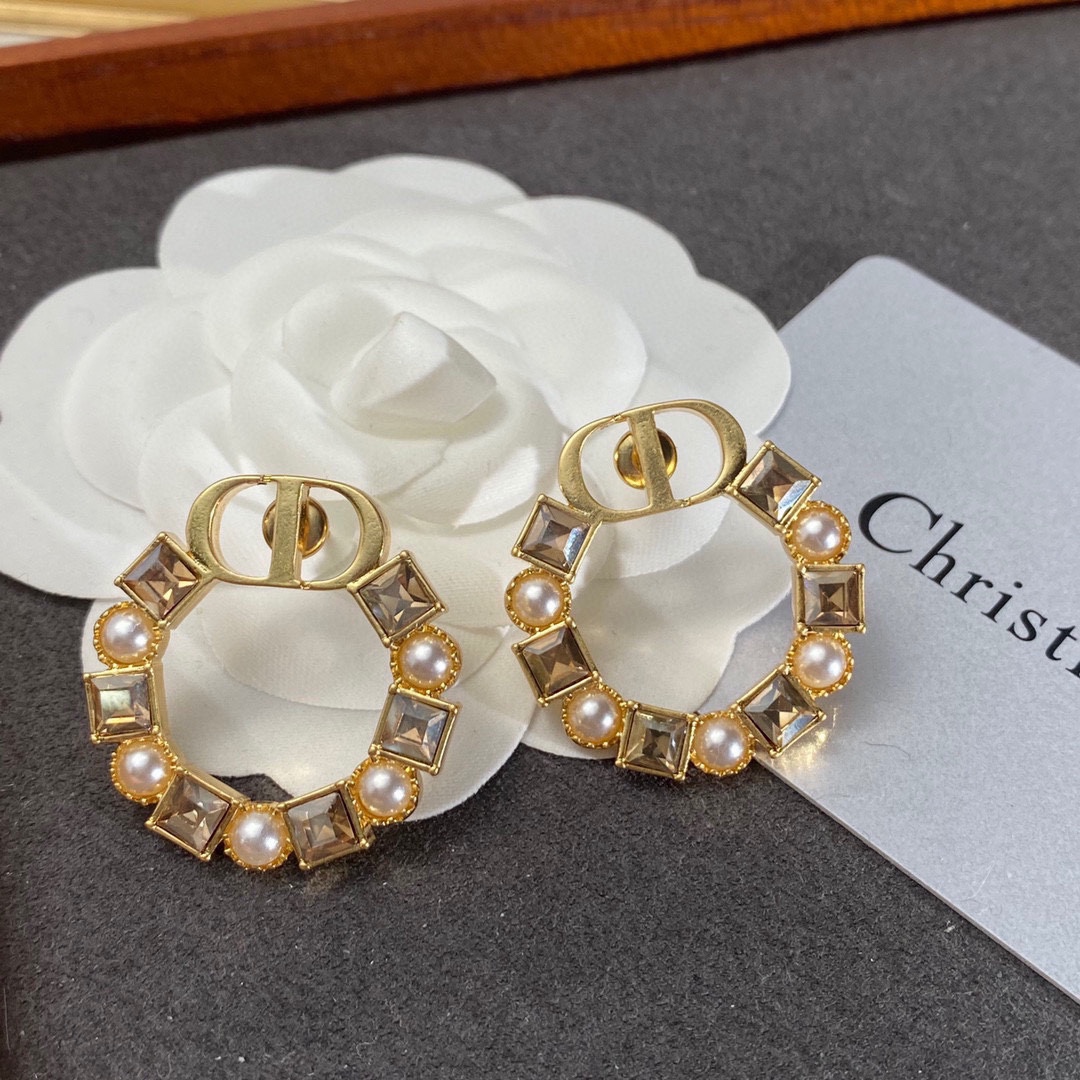 Dior Petit CD Earrings - PerfectKickZ