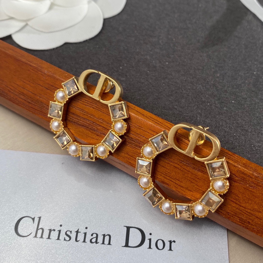 Dior Petit CD Earrings - PerfectKickZ