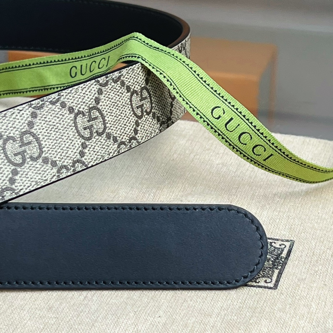 Gucci  Belt With Interlocking G Oval Buckle - PerfectKickZ