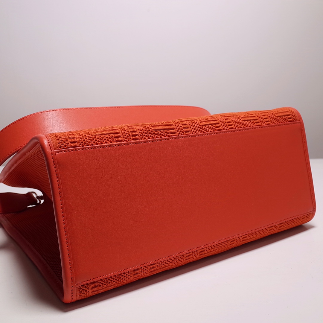 Fendi Sunshine Medium Shopper Bag In Red (35-31-17cm)  8BH386 - PerfectKickZ