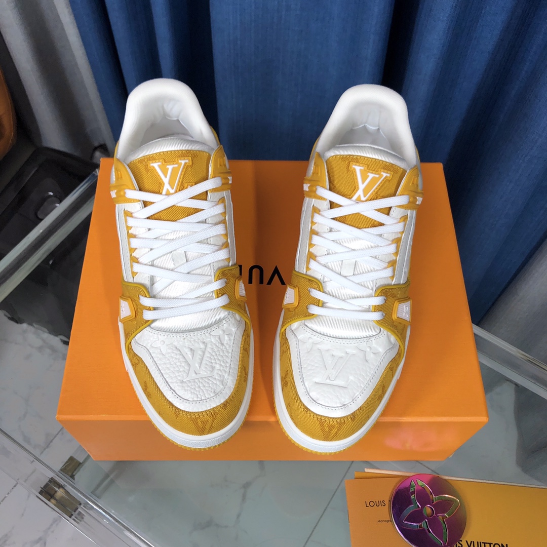 Louis Vuitton LV  Trainer Sneaker(upon uk size) - PerfectKickZ