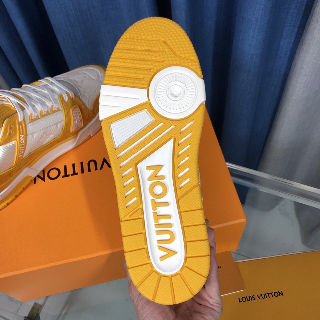 Louis Vuitton LV  Trainer Sneaker(upon uk size) - PerfectKickZ