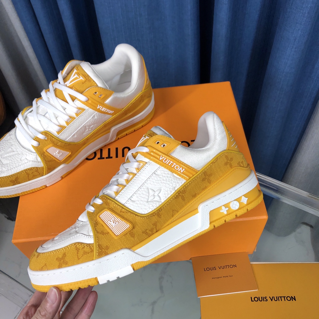 Louis Vuitton LV  Trainer Sneaker(upon uk size) - PerfectKickZ
