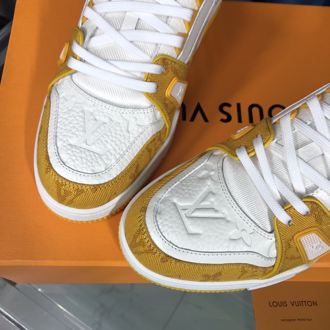 Louis Vuitton LV  Trainer Sneaker(upon uk size) - PerfectKickZ