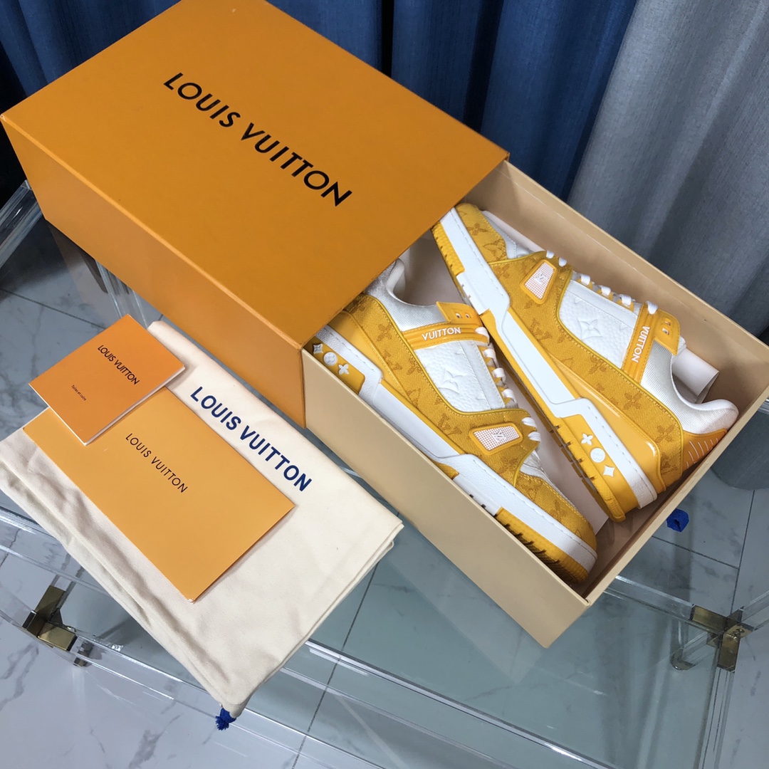 Louis Vuitton LV  Trainer Sneaker(upon uk size) - PerfectKickZ