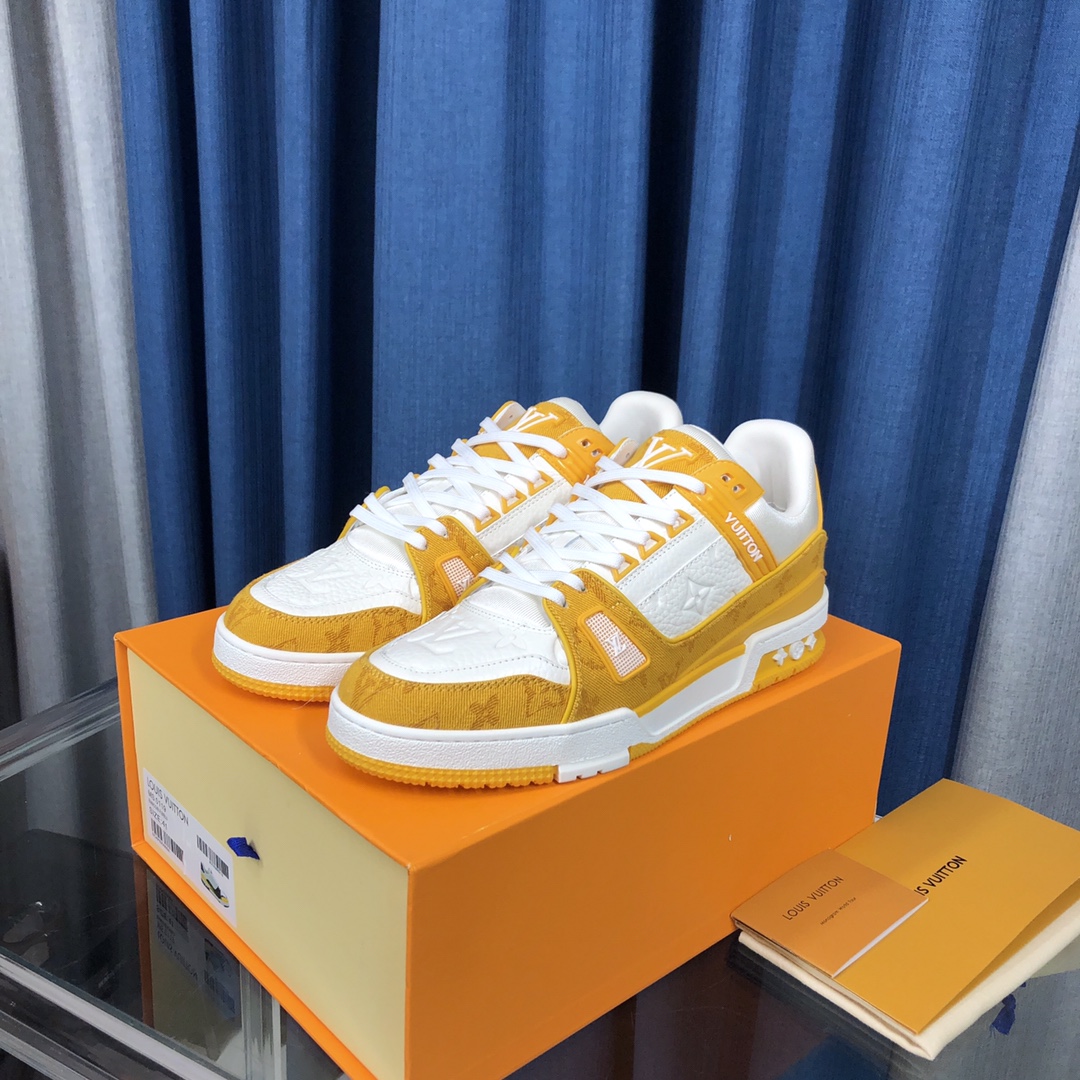 Louis Vuitton LV  Trainer Sneaker(upon uk size) - PerfectKickZ