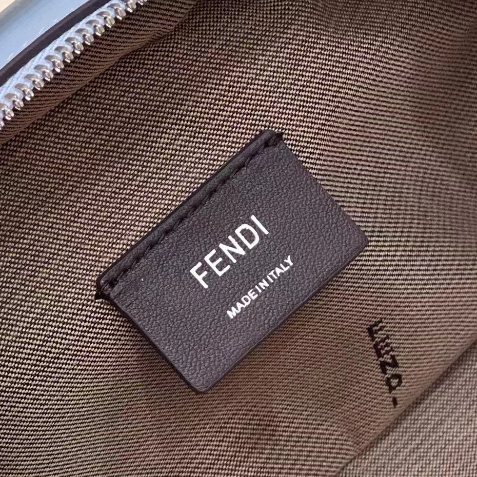 Fendi O’Lock Mini Camera Case Light Blue Leather Mini Bag(21-8-13CM) - PerfectKickZ