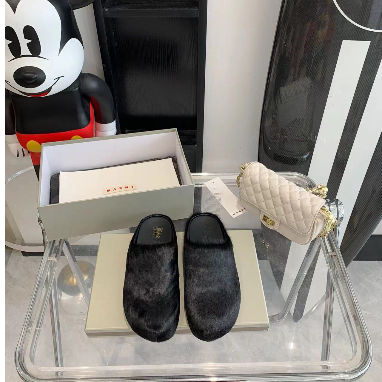 Marni Fussbett Slip-On Flat Mules - PerfectKickZ