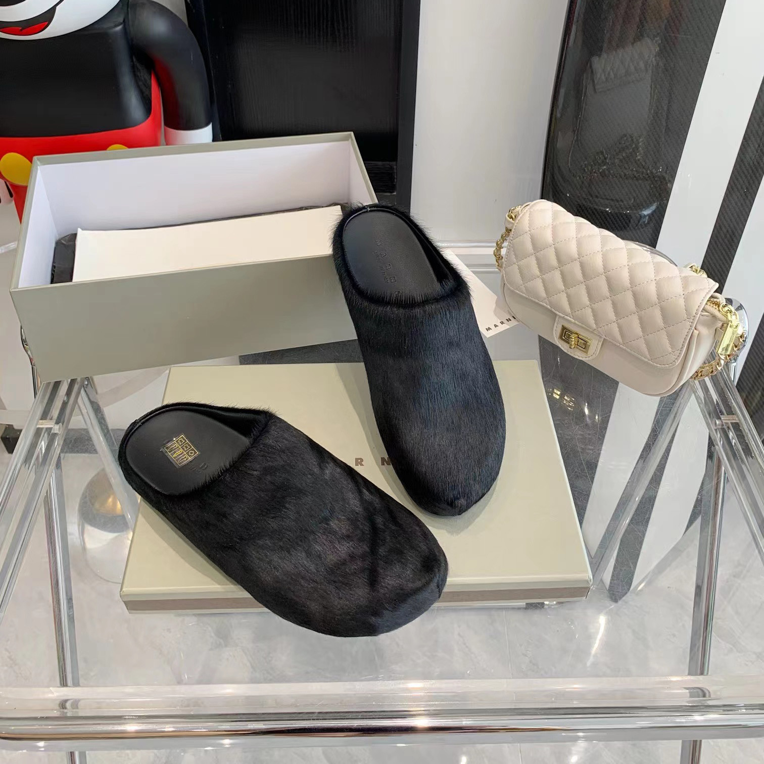 Marni Fussbett Slip-On Flat Mules - PerfectKickZ