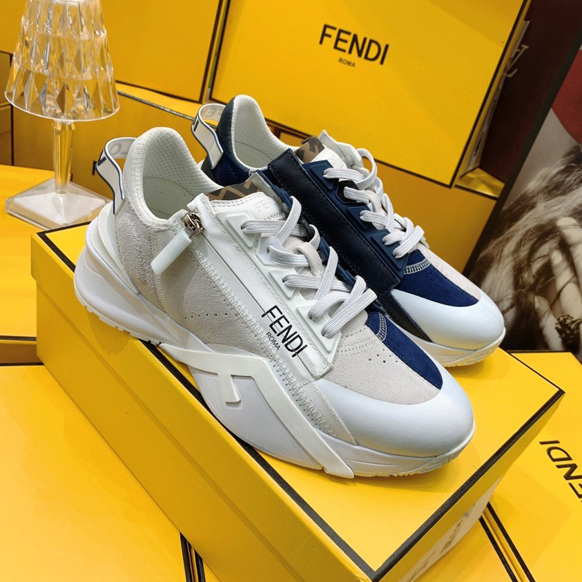 Fendi Flow Beige Suede Low-Tops Sneakers - PerfectKickZ