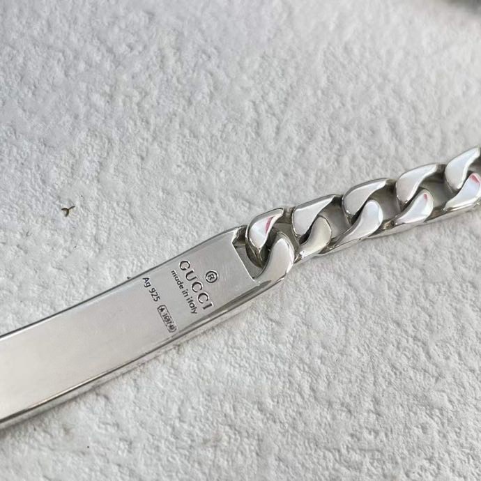 Gucci Ghost Chain Bracelet In Silver - PerfectKickZ