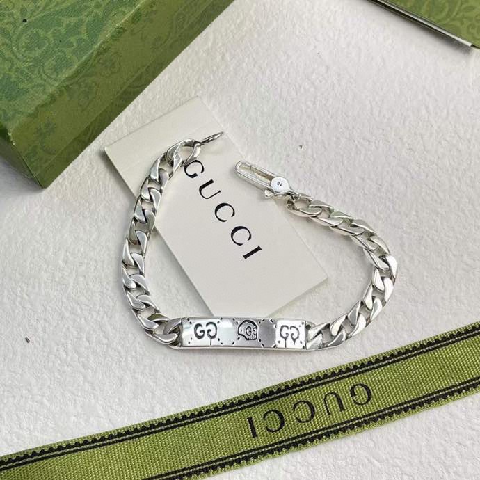 Gucci Ghost Chain Bracelet In Silver - PerfectKickZ