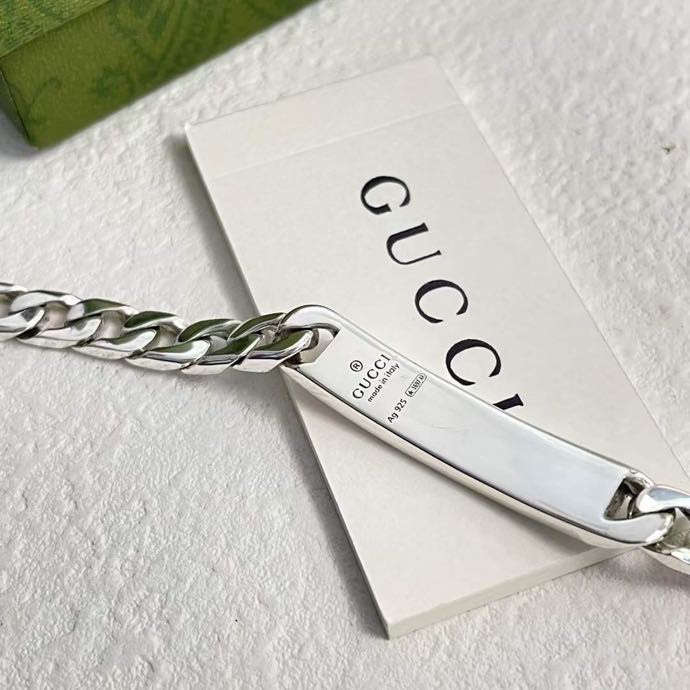 Gucci Ghost Chain Bracelet In Silver - PerfectKickZ