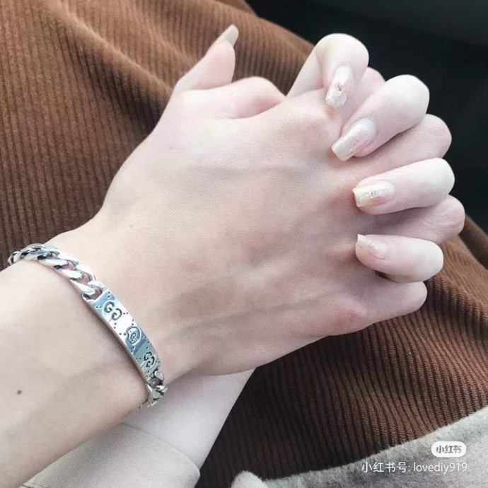 Gucci Ghost Chain Bracelet In Silver - PerfectKickZ