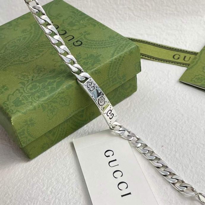 Gucci Ghost Chain Bracelet In Silver - PerfectKickZ