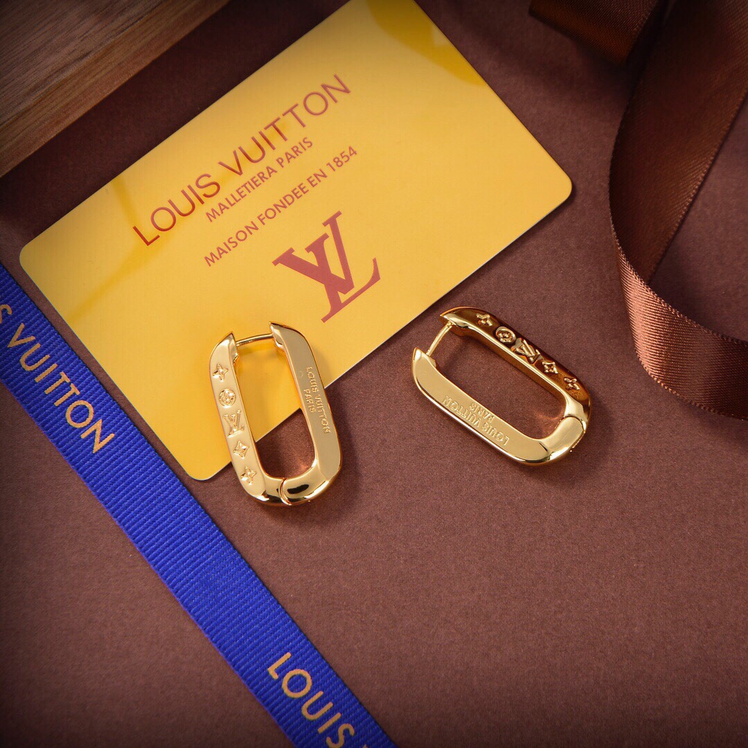 Louis Vuitton Monogram Earrings - PerfectKickZ