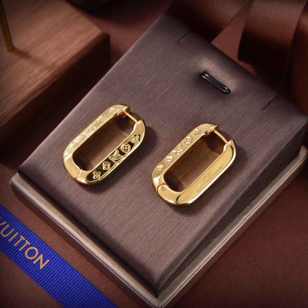 Louis Vuitton Monogram Earrings - PerfectKickZ
