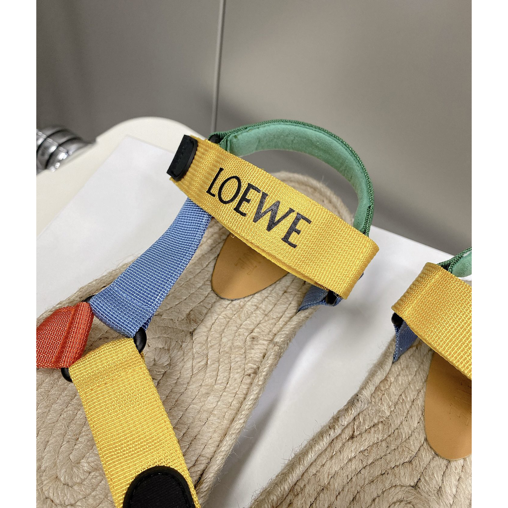 Loewe Strappy Espadrille In Nylon - PerfectKickZ