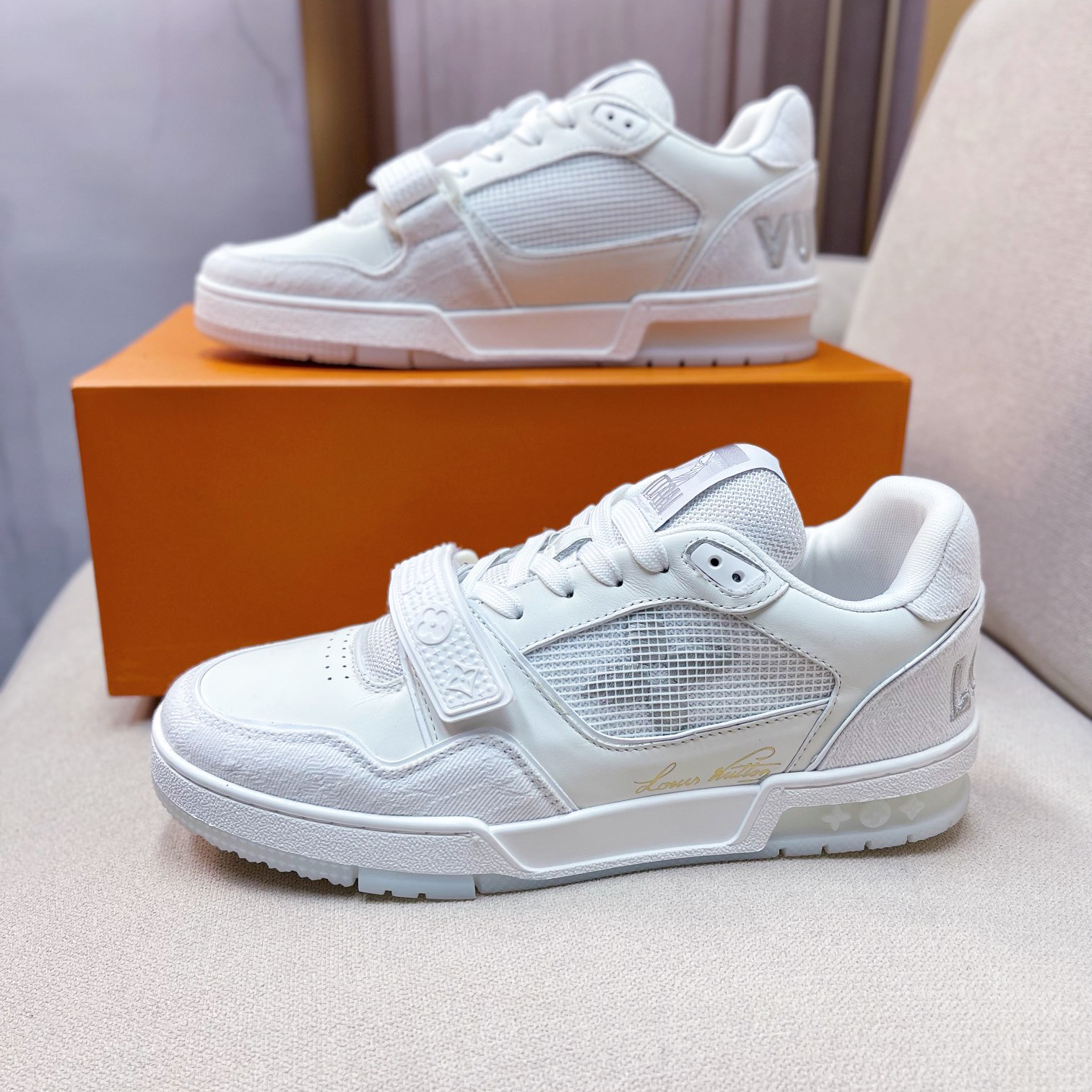 Louis Vuitton Trainer Sneaker(Upon UK Size) - PerfectKickZ