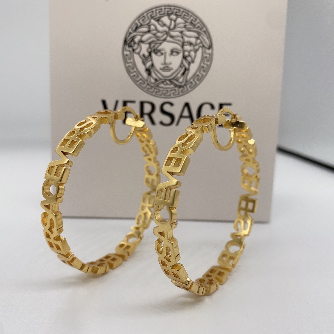 Versace Fendace Hoop Earrings - PerfectKickZ