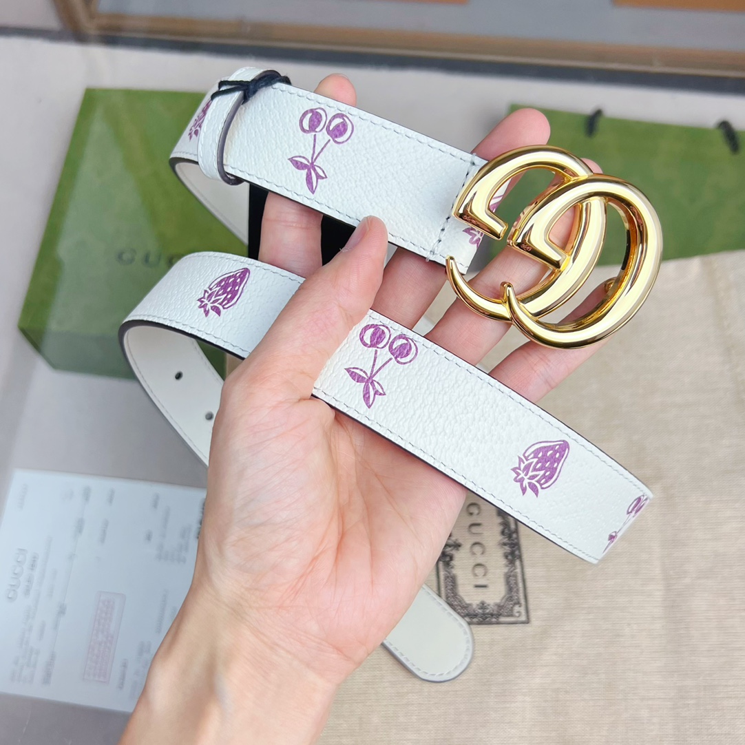 Gucci  GG Marmont Thin Belt - PerfectKickZ