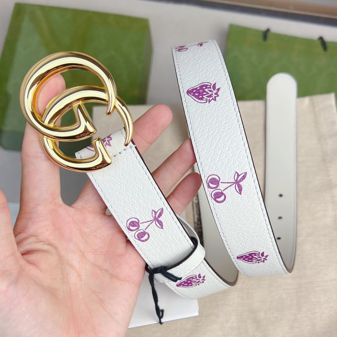 Gucci  GG Marmont Thin Belt - PerfectKickZ