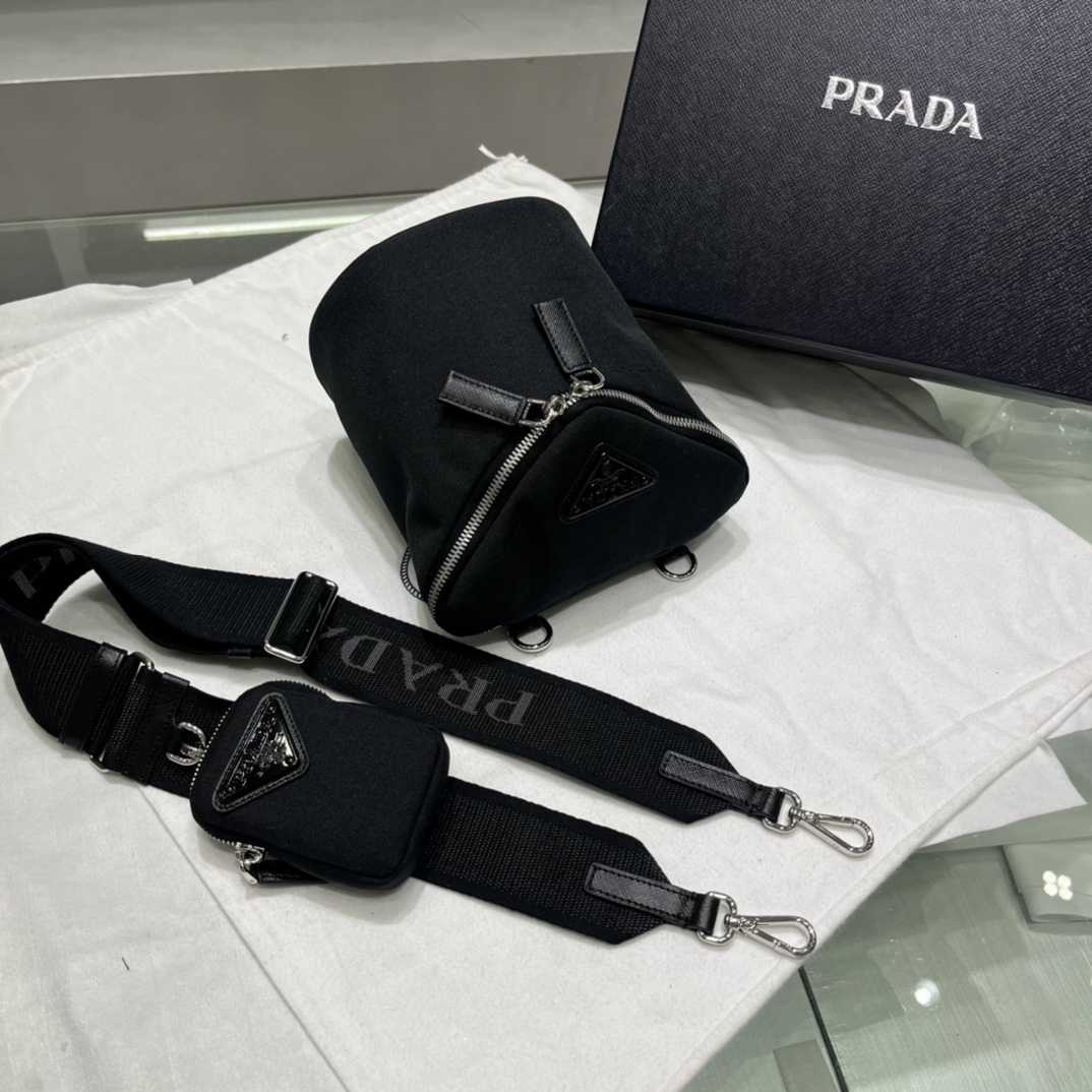 Prada Re-Nylon And Leather Shoulder Bag - PerfectKickZ