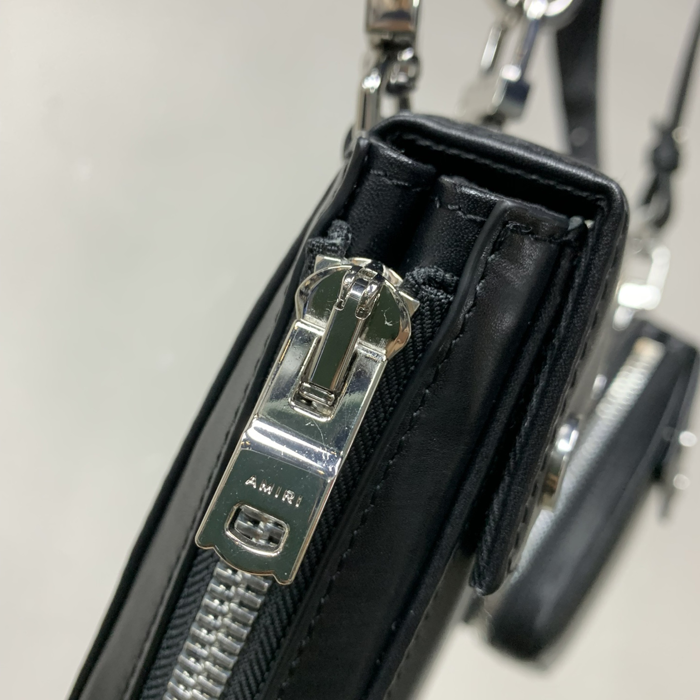 Amiri Black Leather Harness Bag - PerfectKickZ