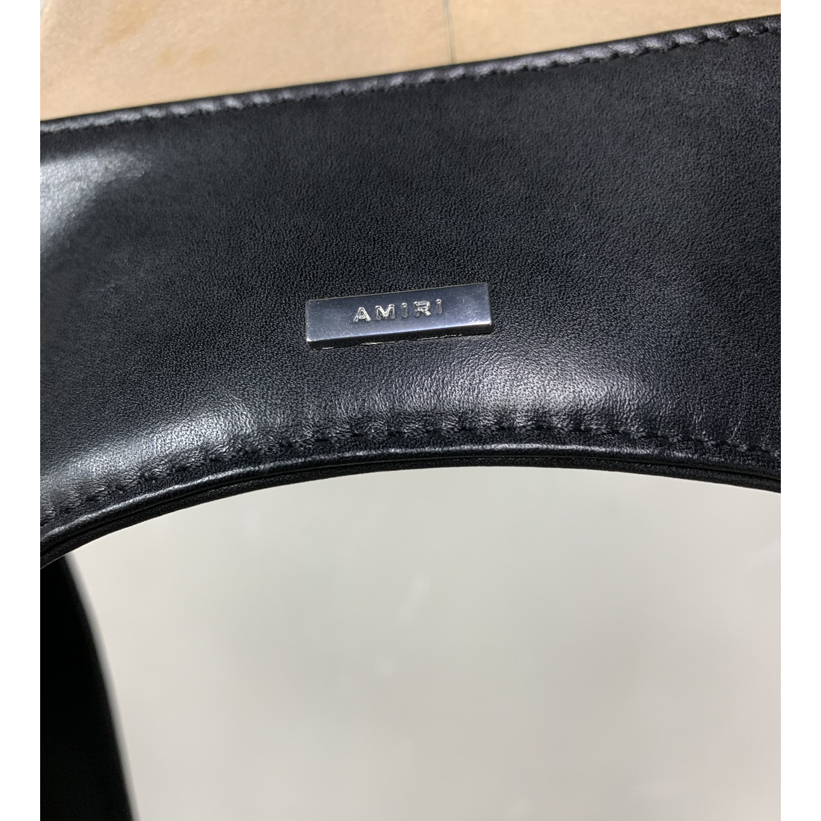 Amiri Black Leather Harness Bag - PerfectKickZ