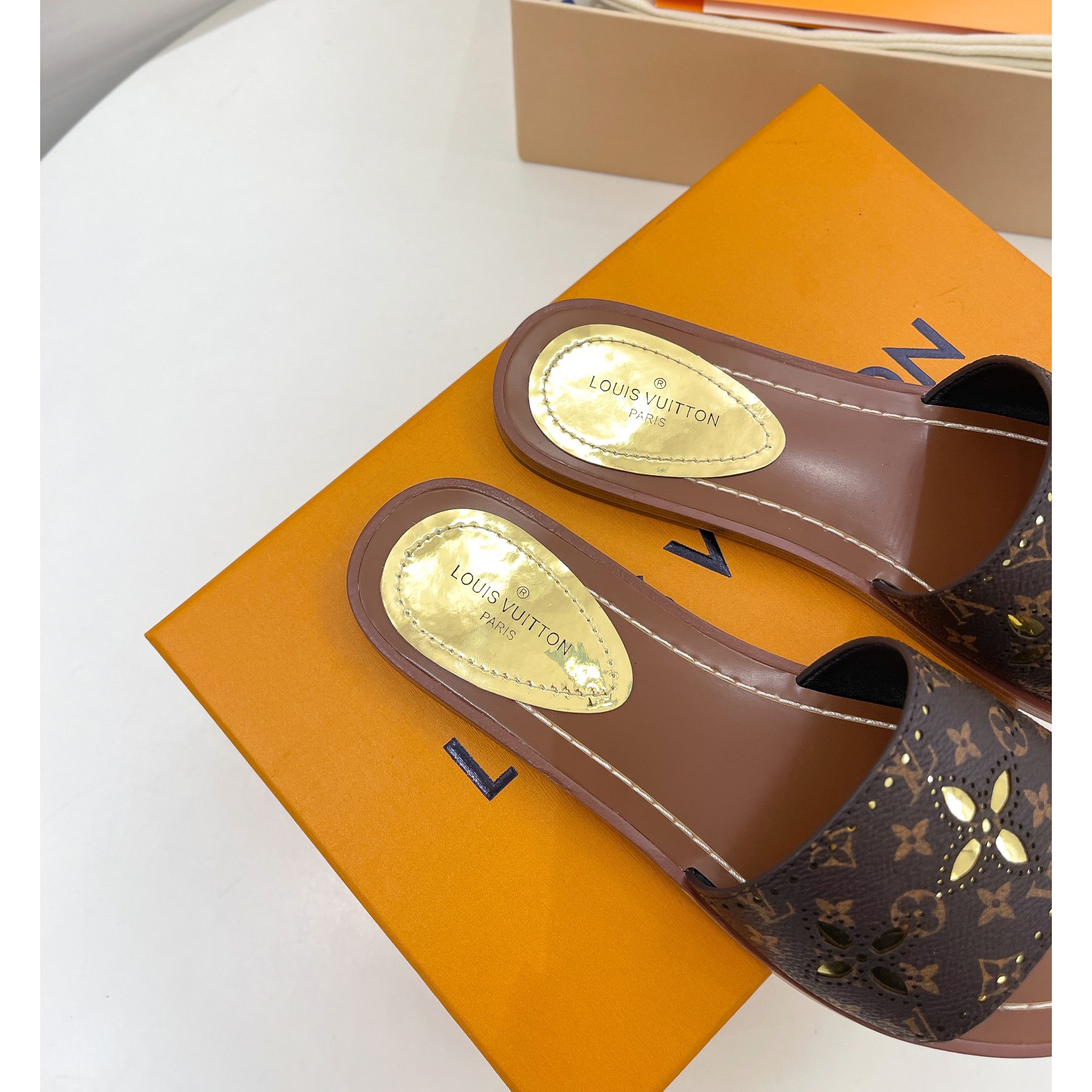 Louis Vuitton Lock It Flat Mule   1A9RC5 - PerfectKickZ