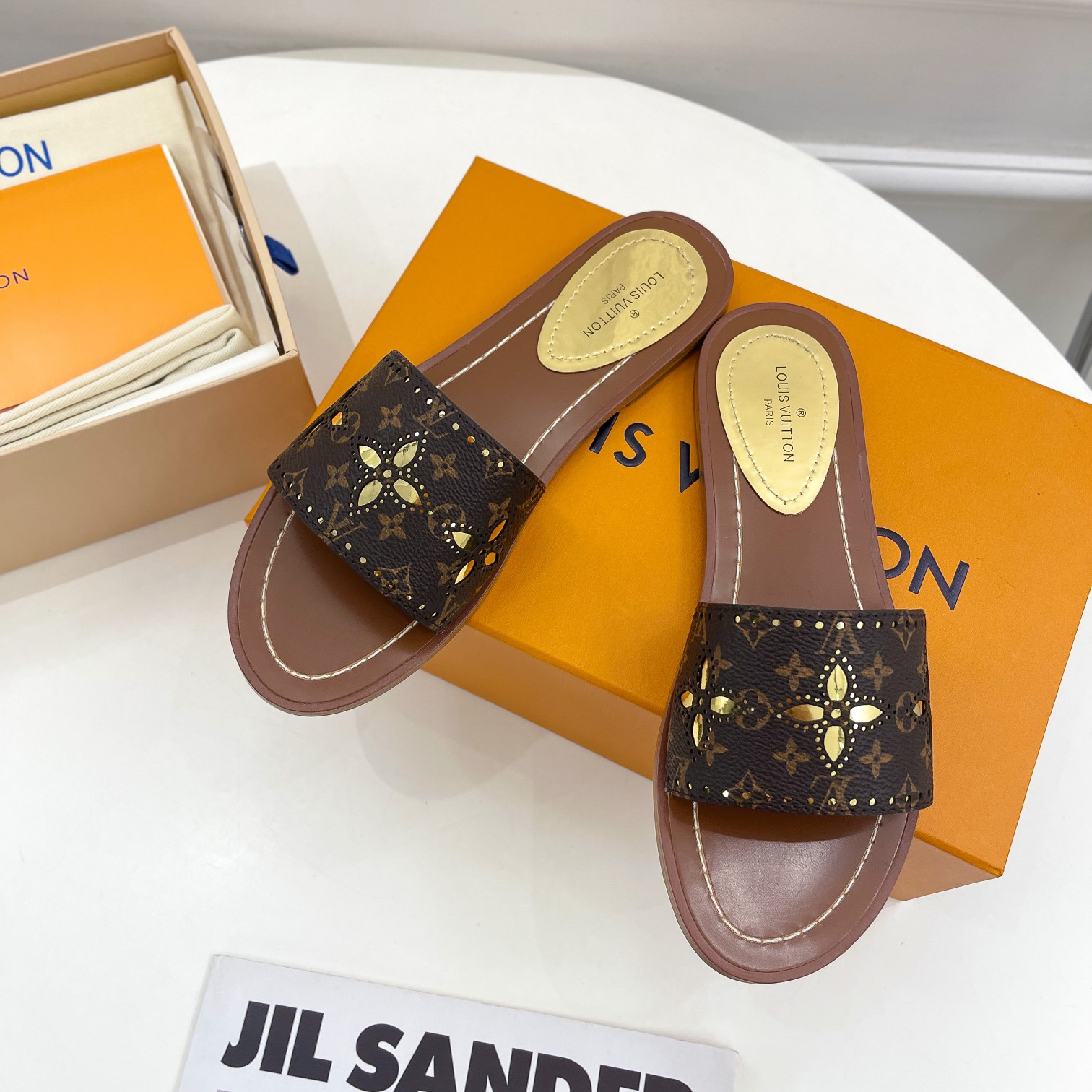 Louis Vuitton Lock It Flat Mule   1A9RC5 - PerfectKickZ