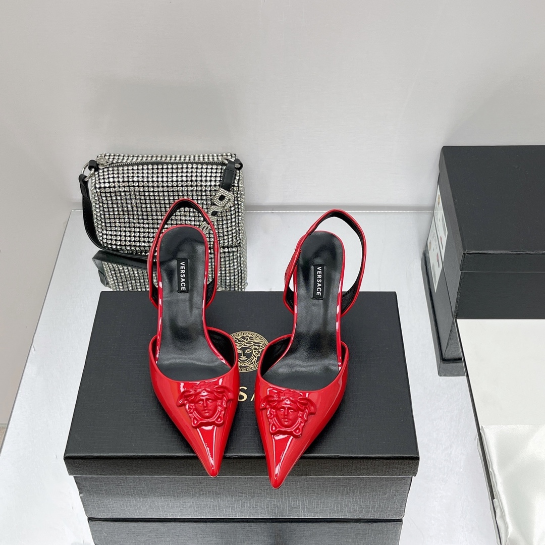 Versace La Medusa Sling-Back Pumps - PerfectKickZ