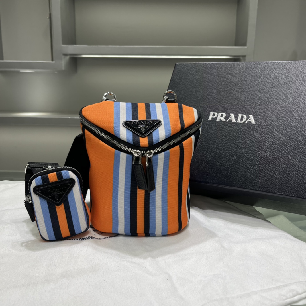 Prada Printed Canvas Shoulder Bag(21-15-15cm)   2VH147 - PerfectKickZ