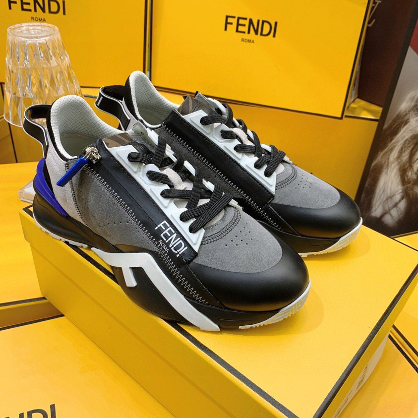 Fendi Flow Beige Suede Low-Tops Sneakers - PerfectKickZ