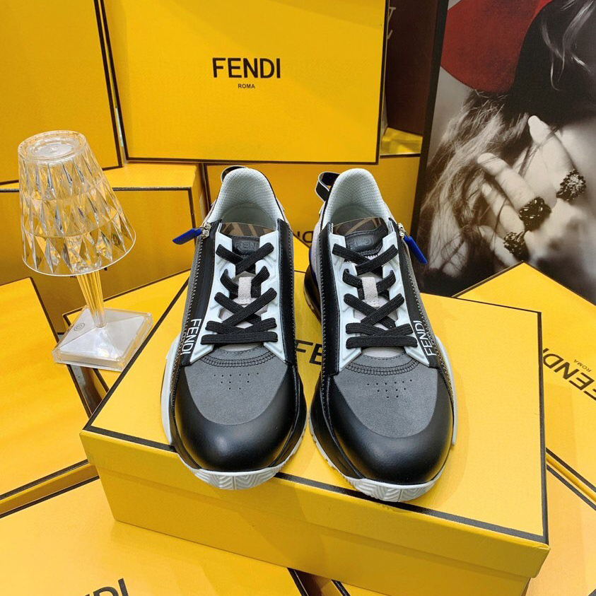 Fendi Flow Beige Suede Low-Tops Sneakers - PerfectKickZ