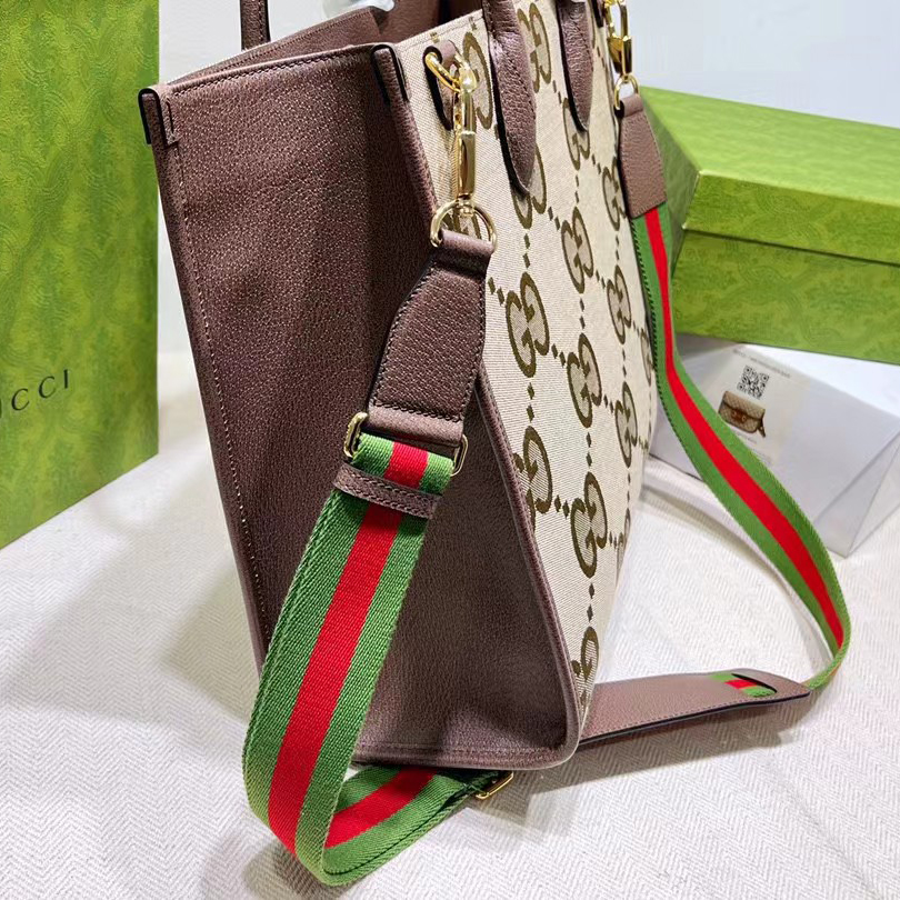 Gucci Tote Bag With Jumbo GG(37-32.5-15cm) - PerfectKickZ
