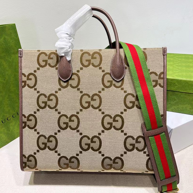 Gucci Tote Bag With Jumbo GG(37-32.5-15cm) - PerfectKickZ
