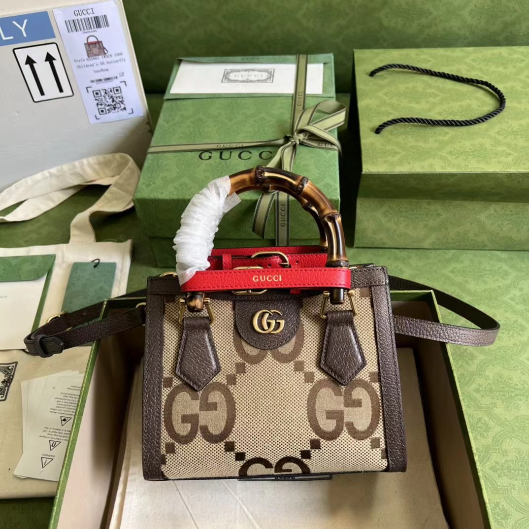 Gucci Diana Jumbo GG Mini Tote Bag(20-16-10CM) - PerfectKickZ
