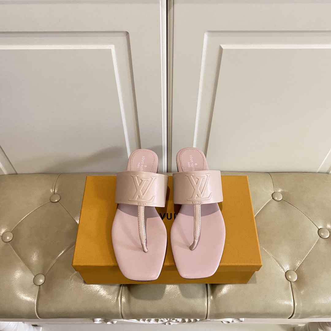 Louis Vuitton Drapy Flat Thong In Nude    1AAB3Z - PerfectKickZ