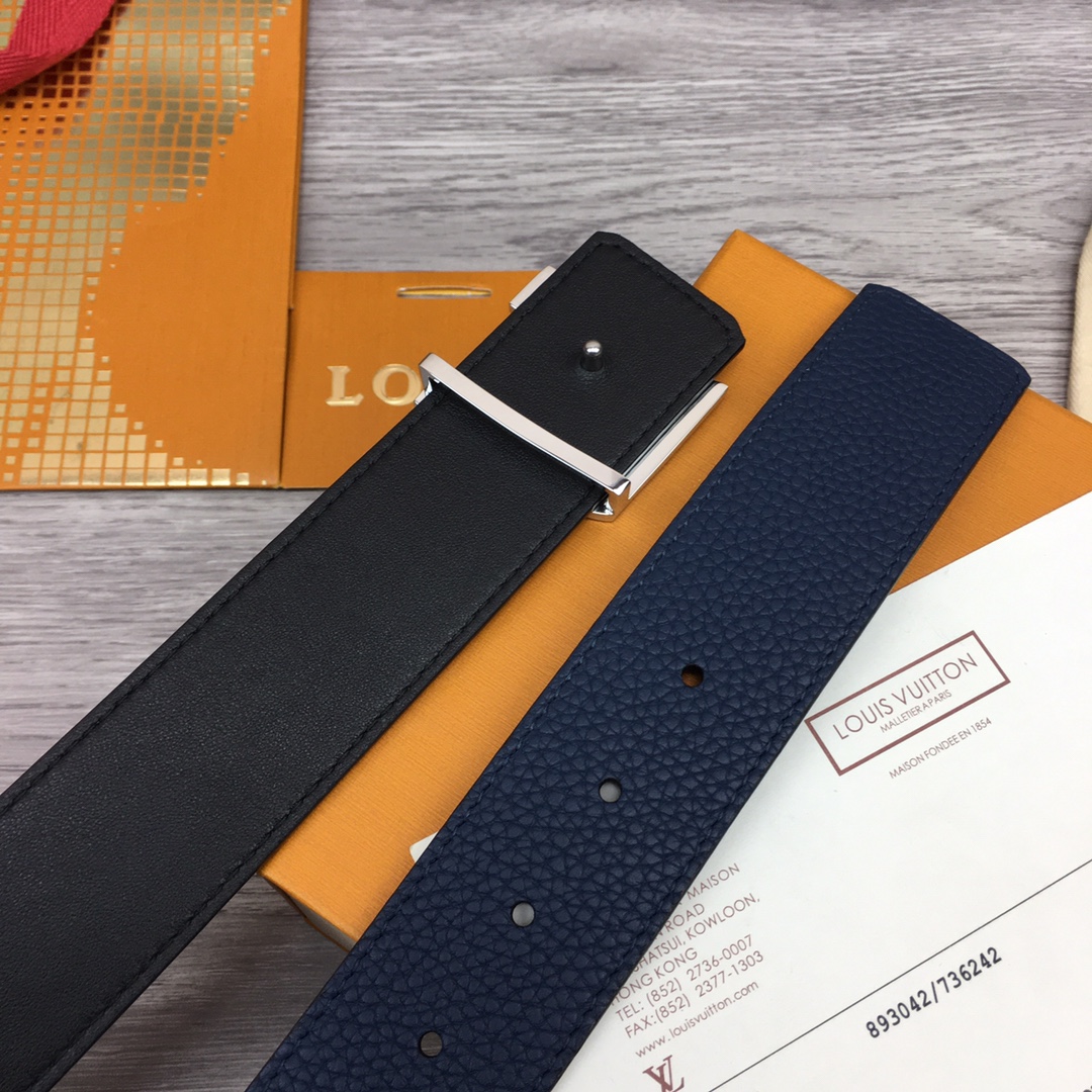 Louis Vuitton Shape 40MM Reversible Belt - PerfectKickZ